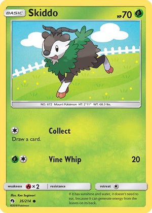 Pokemon TCG - SM - Lost Thunder - Skiddo - 35/214 - Reverse Holofoil