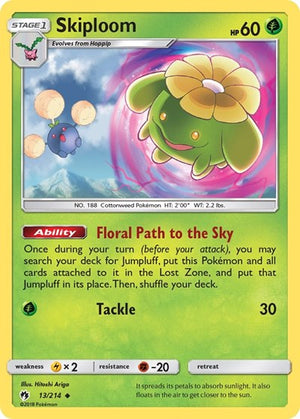 Pokemon TCG - SM - Lost Thunder - Skiploom - 13/214