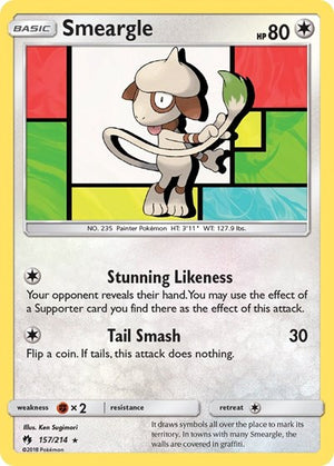 Pokemon TCG - SM - Lost Thunder - Smeargle - 157/214