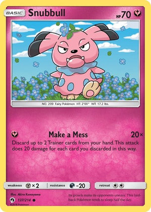 Pokemon TCG - SM - Lost Thunder - Snubbull - 137/214