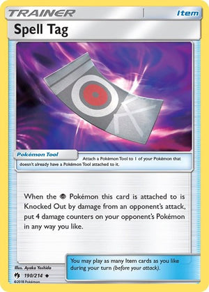 Pokemon TCG - SM - Lost Thunder - Spell Tag - 190/214 - Reverse Holofoil