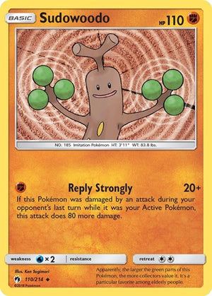 Pokemon TCG - SM - Lost Thunder - Sudowoodo - 110/214