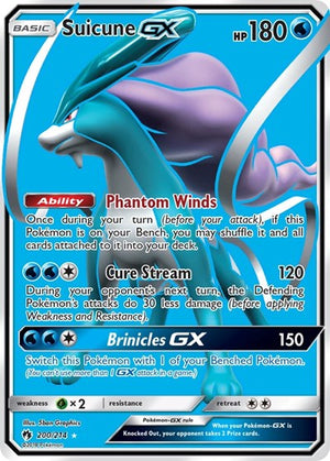 Pokemon TCG - SM - Lost Thunder - Suicune GX - 200/214 - Holofoil