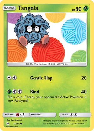 Pokemon TCG - SM - Lost Thunder - Tangela - 1/214 - Reverse Holofoil