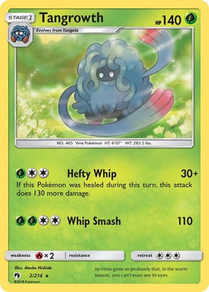 Pokemon TCG - SM - Lost Thunder - Tangrowth - 2/214