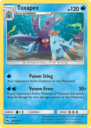 Pokemon TCG - SM - Lost Thunder - Toxapex - 69/214