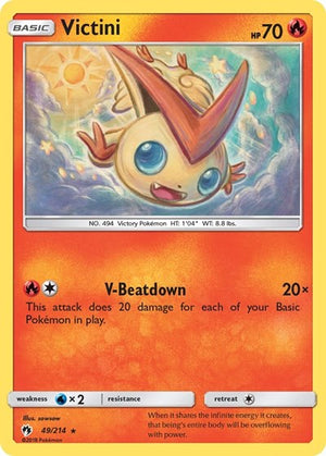 Pokemon TCG - SM - Lost Thunder - Victini - 49/214