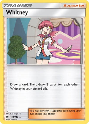 Pokemon TCG - SM - Lost Thunder - Whitney - 193/214