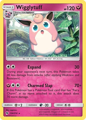 Pokemon TCG - SM - Lost Thunder - Wigglytuff - 134/214