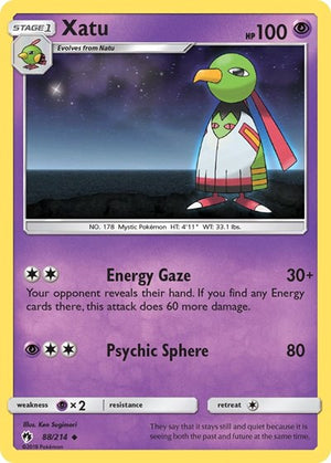 Pokemon TCG - SM - Lost Thunder - Xatu - 88/214 - Reverse Holofoil