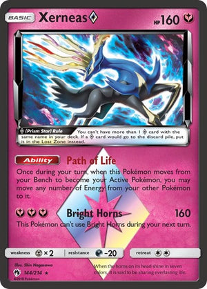 Pokemon TCG - SM - Lost Thunder - Xerneas Prism Star - 144/214 - Holofoil