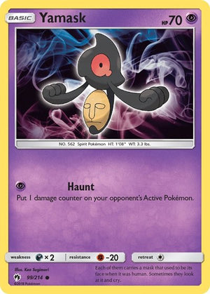 Pokemon TCG - SM - Lost Thunder - Yamask - 99/214