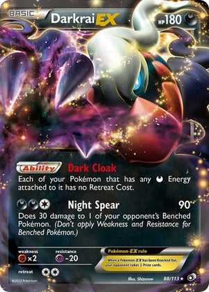 Pokemon TCG - Legendary Treasures - Darkrai EX - 88/113 - Holofoil