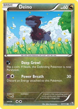 Pokemon TCG - Legendary Treasures - Deino - 97/113 - Reverse Holofoil