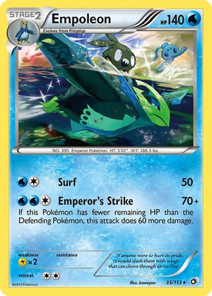 Pokemon TCG - Legendary Treasures - Empoleon - 35/113 - Reverse Holofoil