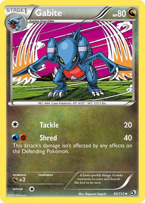 Pokemon TCG - Legendary Treasures - Gabite - 95/113 - Reverse Holofoil