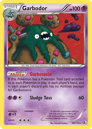 Pokemon TCG - Legendary Treasures - Garbodor - 68/113 - Holofoil