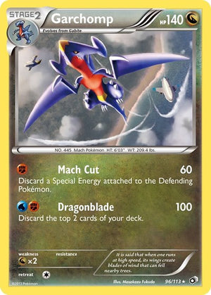 Pokemon TCG - Legendary Treasures - Garchomp - 96/113 - Reverse Holofoil