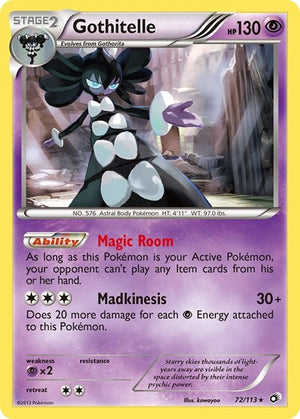 Pokemon TCG - Legendary Treasures - Gothitelle - 72/113 - Reverse Holofoil