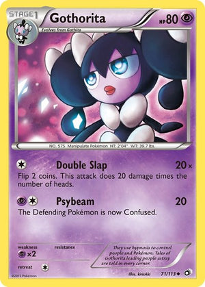 Pokemon TCG - Legendary Treasures - Gothorita - 71/113 - Reverse Holofoil
