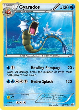 Pokemon TCG - Legendary Treasures - Gyarados - 31/113 - Reverse Holofoil