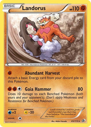 Pokemon TCG - Legendary Treasures - Landorus - 85/113 - Holofoil