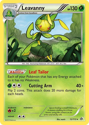 Pokemon TCG - Legendary Treasures - Leavanny - 12/113 - Holofoil
