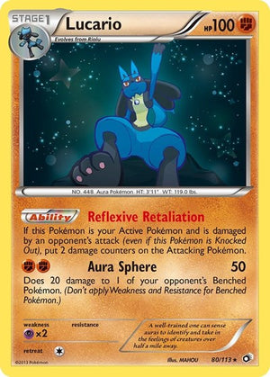 Pokemon TCG - Legendary Treasures - Lucario - 80/113 - Holofoil