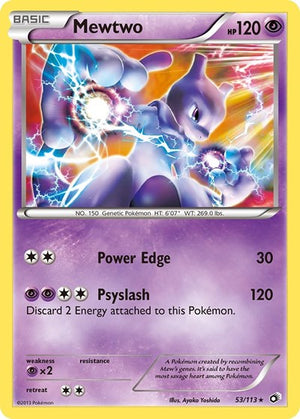 Pokemon TCG - Legendary Treasures - Mewtwo - 53/113 - Holofoil