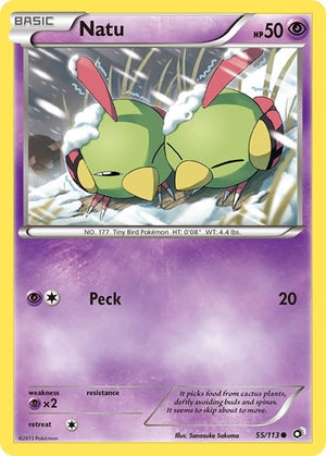 Pokemon TCG - Legendary Treasures - Natu - 55/113 - Reverse Holofoil