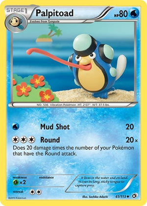 Pokemon TCG - Legendary Treasures - Palpitoad - 41/113 - Reverse Holofoil