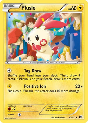 Pokemon TCG - Legendary Treasures - Plusle - 47/113