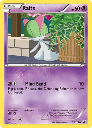 Pokemon TCG - Legendary Treasures - Ralts - 59/113 - Reverse Holofoil