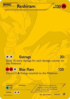 Pokemon TCG - Legendary Treasures - Reshiram - 114/113 - Holofoil