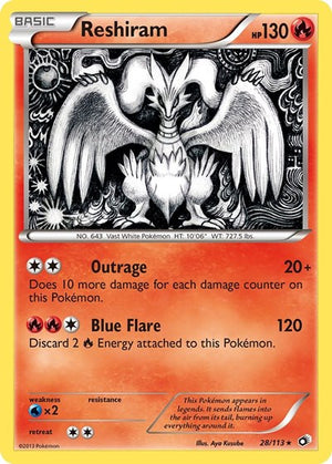 Pokemon TCG - Legendary Treasures - Reshiram - 28/113 - Reverse Holofoil