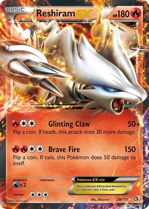 Pokemon TCG - Legendary Treasures - Reshiram EX - 29/113 - Holofoil