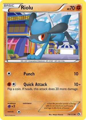 Pokemon TCG - Legendary Treasures - Riolu - 79/113