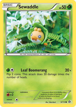 Pokemon TCG - Legendary Treasures - Sewaddle - 9/113