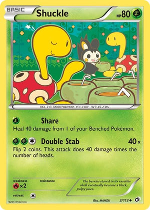 Pokemon TCG - Legendary Treasures - Shuckle - 3/113 - Reverse Holofoil