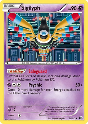 Pokemon TCG - Legendary Treasures - Sigilyph - 66/113 - Holofoil