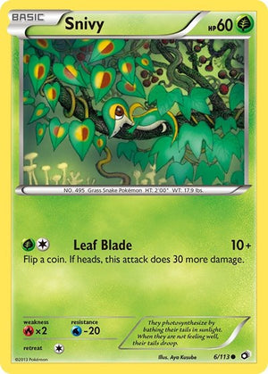 Pokemon TCG - Legendary Treasures - Snivy - 6/113