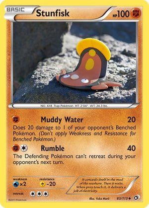 Pokemon TCG - Legendary Treasures - Stunfisk - 83/113 - Reverse Holofoil