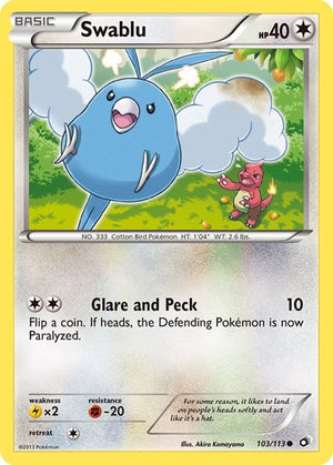 Pokemon TCG - Legendary Treasures - Swablu - 103/113