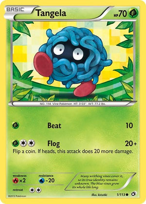 Pokemon TCG - Legendary Treasures - Tangela - 1/113 - Reverse Holofoil