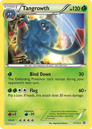 Pokemon TCG - Legendary Treasures - Tangrowth - 2/113 - Reverse Holofoil