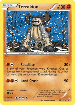 Pokemon TCG - Legendary Treasures - Terrakion - 84/113 - Holofoil