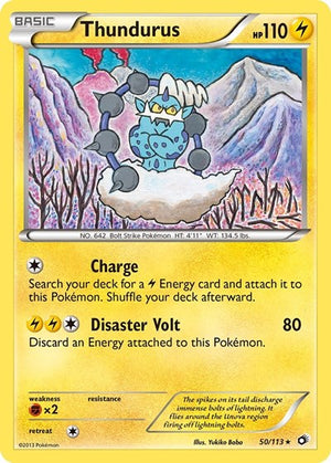 Pokemon TCG - Legendary Treasures - Thundurus - 50/113 - Reverse Holofoil