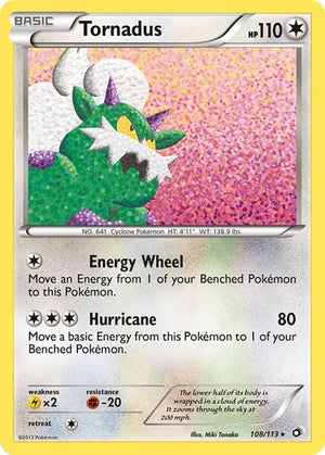 Pokemon TCG - Legendary Treasures - Tornadus - 108/113 - Holofoil