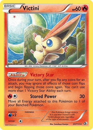 Pokemon TCG - Legendary Treasures - Victini - 23/113 - Reverse Holofoil