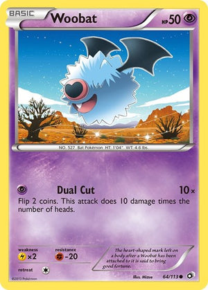 Pokemon TCG - Legendary Treasures - Woobat - 64/113